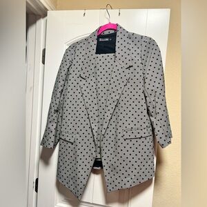 New York & Company Black and White Polka Dot Pantsuit